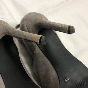 Grey suede Jessica Simpson heels